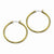 Stainle Steel Gold IP plated 32mm Hoop Earrings