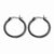 Stainle Steel Black IP plated 26mm Hoop Earrings