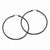 Stainle Steel Black IP plated 60mm Hoop Earrings