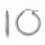 Stainle Steel Textured 20mm Hollow Hoop Earrings