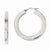 Stainle Steel Polished Hollow 30mm Flat Hoop Earrings