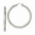 Stainle Steel Textured Hollow Hoop Earrings