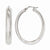 Stainle Steel Polished Hollow Oval Hoop Earrings