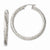 Stainle Steel Textured Hollow Hoop Earrings