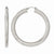 Stainle Steel Textured Hollow Hoop Earrings