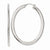 Stainle Steel Polished Hollow Oval Hoop Earrings