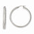 Stainle Steel Textured Hollow Hoop Earrings
