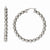 Stainle Steel Textured Hollow Hoop Earrings