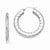 Stainle Steel Textured Hollow Hoop Earrings