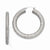 Stainle Steel Textured Hollow Hoop Earrings