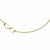 Stainless Steel Doublefinity Yellow Ip-Plated Polished Necklace