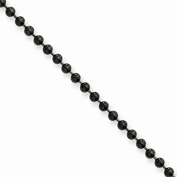 Stainless Steel Black-Plated Ball Chain