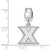 Xavier University Small Charm Dangle Bead in Sterling Silver