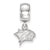 University of New Hampshire Xs Charm Dangle Bead Charm Charm Bead in Sterling Silver