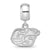 LogoGeorgia Southern University Xs Charm Bead in Sterling Silver