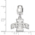 Iowa State University Small Charm Dangle Bead in Sterling Silver