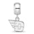 University of Dayton Xs Charm Dangle Bead Charm in Sterling Silver