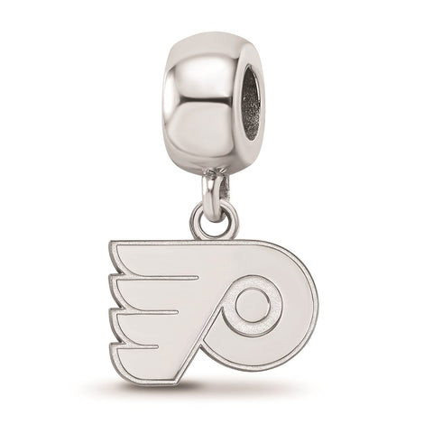Sterling Silver NHL LogoArt Philadelphia Flyers Xs Dangle Bead Charm