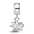 NHL San Jose Sharks Xs Charm Dangle Bead Charm in Sterling Silver