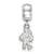Iowa State University Small Charm Dangle Bead in Sterling Silver