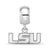 Louisiana State University Xs Charm Dangle Bead Charm in Sterling Silver