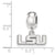 Louisiana State University Xs Charm Dangle Bead Charm in Sterling Silver