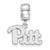 University of Pittsburgh Small Charm Dangle Bead in Sterling Silver