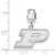 Purdue Small Charm Dangle Bead in Sterling Silver