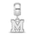 University of Memphis Xs Charm Bead in Sterling Silver