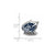 NHL Columbus Blue Jackets Enameled Logo Charm Bead in Sterling Silver