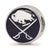 Sterling Silver NHL LogoArt Buffalo Sabres Enameled Logo Bead