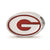 Sterling Silver LogoArt University of Georgia G Enameled Logo Bead