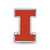 University of Illinois Block I Enameled Logo Charm Bead in Sterling Silver