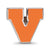 University of Virginia Block V Enameled Logo Charm Bead in Sterling Silver