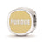 Purdue University Cushion Shaped Enameled Charm Bead in Sterling Silver