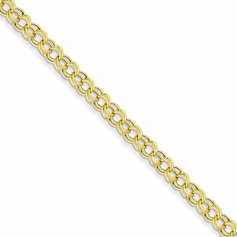 14K Yellow Gold Lite Double Link Charm