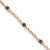 14K Yellow Gold Garnet Bracelet
