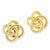 14k Yellow Gold Polished Twisted Love Knot Post Earrings