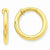 14k Yellow Gold Non-pierced Hoop Earrings