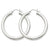 14k Yellow Gold Polished 4mm Lightweight Round Hoop Earrings