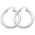 14k Yellow Gold Polished 4mm Lightweight Round Hoop Earrings