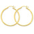 14k Yellow Gold Lightweight Tube Hoop Earrings