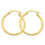 14k Yellow Gold Lightweight Tube Hoop Earrings