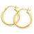 14k Yellow Gold Lightweight Tube Hoop Earrings