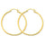 14k Yellow Gold Lightweight Tube Hoop Earrings