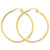 14k Yellow Gold Lightweight Tube Hoop Earrings