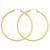 14k Yellow Gold Lightweight Tube Hoop Earrings