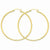 14k Yellow Gold Polished 2mm Round Hoop Earrings
