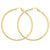 14k Yellow Gold Lightweight Tube Hoop Earrings