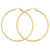14k Yellow Gold Lightweight Tube Hoop Earrings